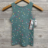 NEW Ribbed Tank Top Dots 7-8
