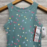 NEW Ribbed Tank Top Dots 7-8