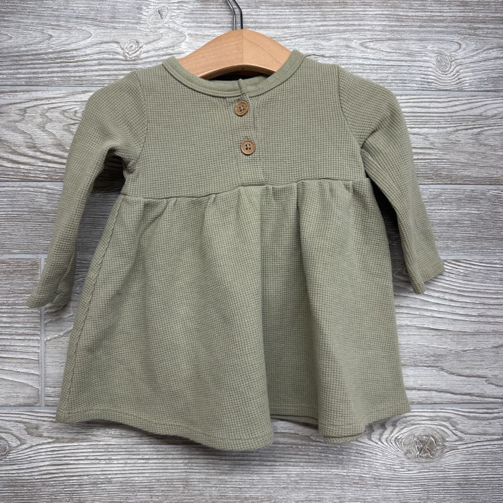 Waffle Knit Dress & Bloomers 12M