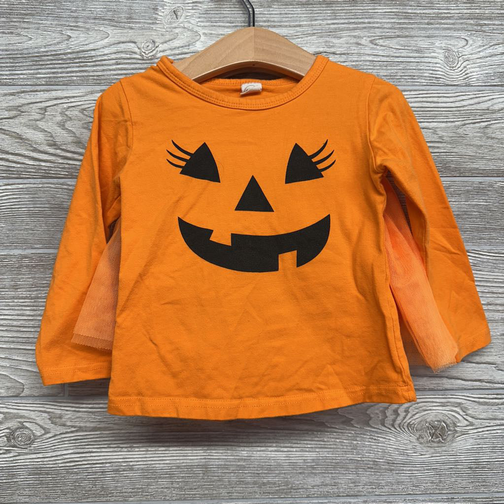 LS Shirt Jack O Lantern & Tulle Skirt 3-4