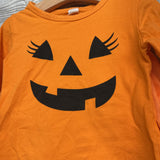 LS Shirt Jack O Lantern & Tulle Skirt 3-4