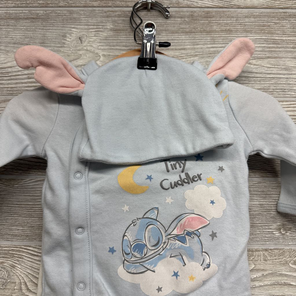 Stitch Shirt Welcome Tiny Cuddler, Pants & Hat 0-3M