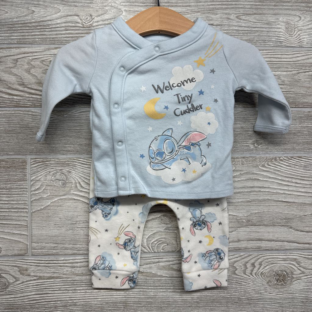 Stitch Shirt Welcome Tiny Cuddler, Pants & Hat 0-3M