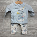 Stitch Shirt Welcome Tiny Cuddler, Pants & Hat 0-3M