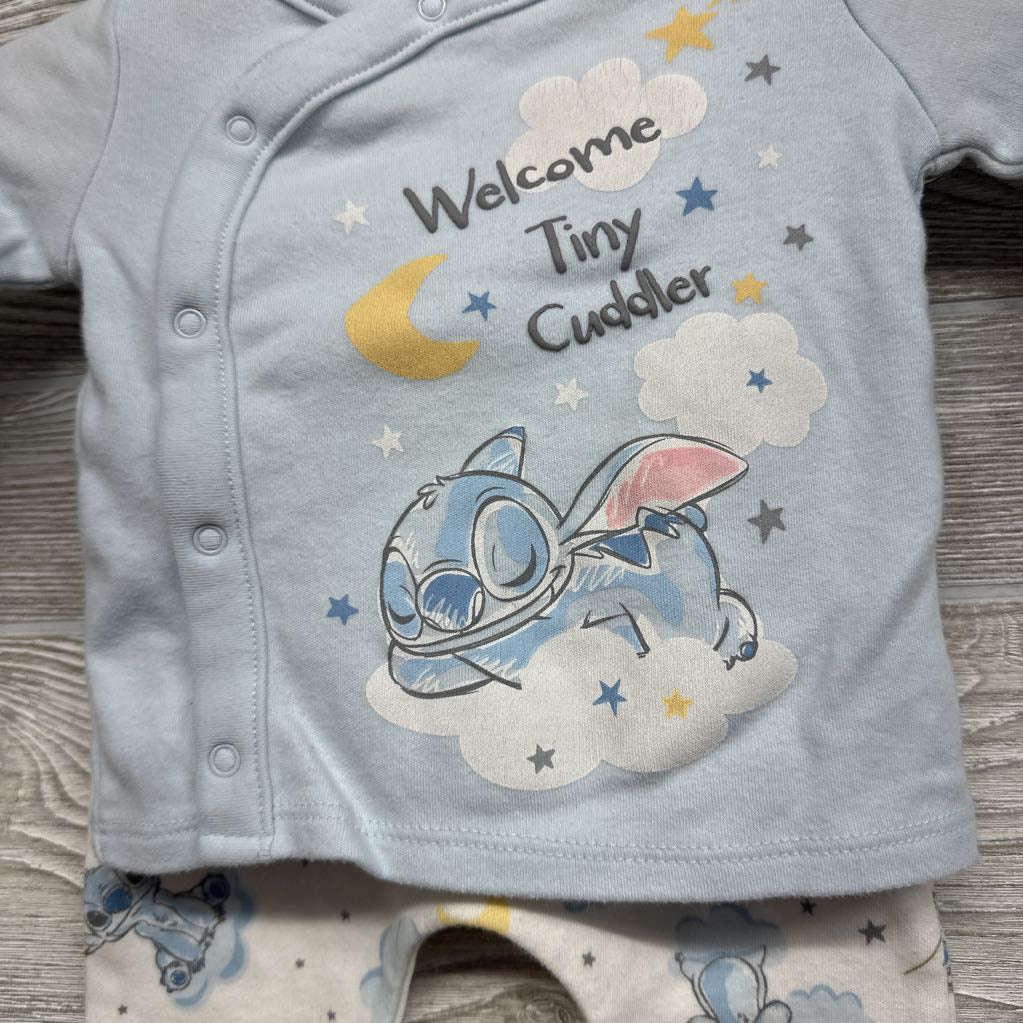 Stitch Shirt Welcome Tiny Cuddler, Pants & Hat 0-3M