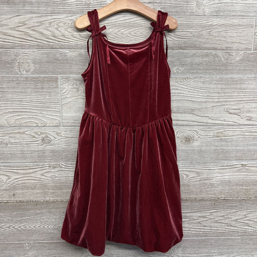 Tank Velvet Bubble Dress Bows 7-8