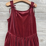 Tank Velvet Bubble Dress Bows 7-8