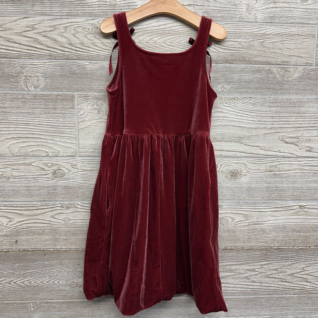 Tank Velvet Bubble Dress Bows 7-8