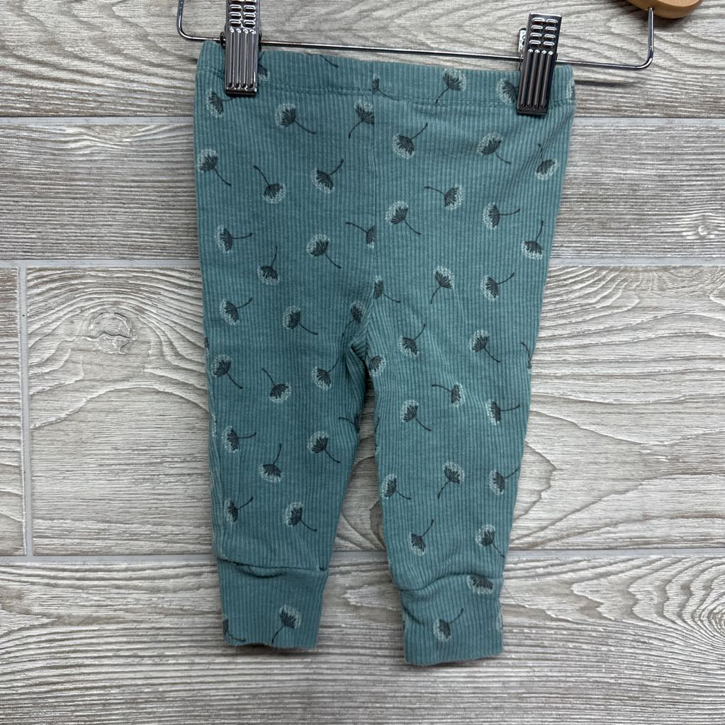 Sherpa Shirt, Ribbed Leggings Flowers & Headwrap 3-6M