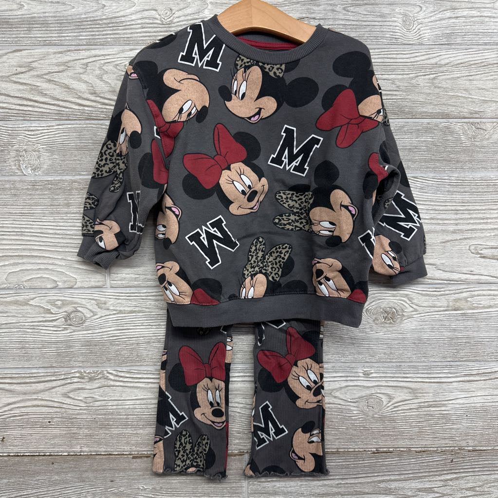 Crewneck & Ribbed Pants Minnie Mouse 4t