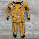 2 Pc LS PJs Mickey Minnie Mouse Mummy 3T