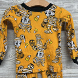 2 Pc LS PJs Mickey Minnie Mouse Mummy 3T