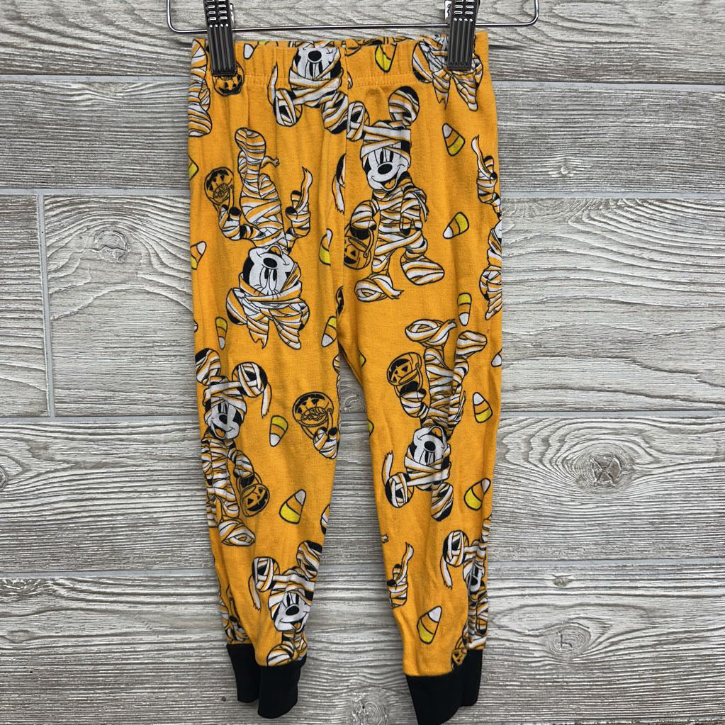 2 Pc LS PJs Mickey Minnie Mouse Mummy 3T