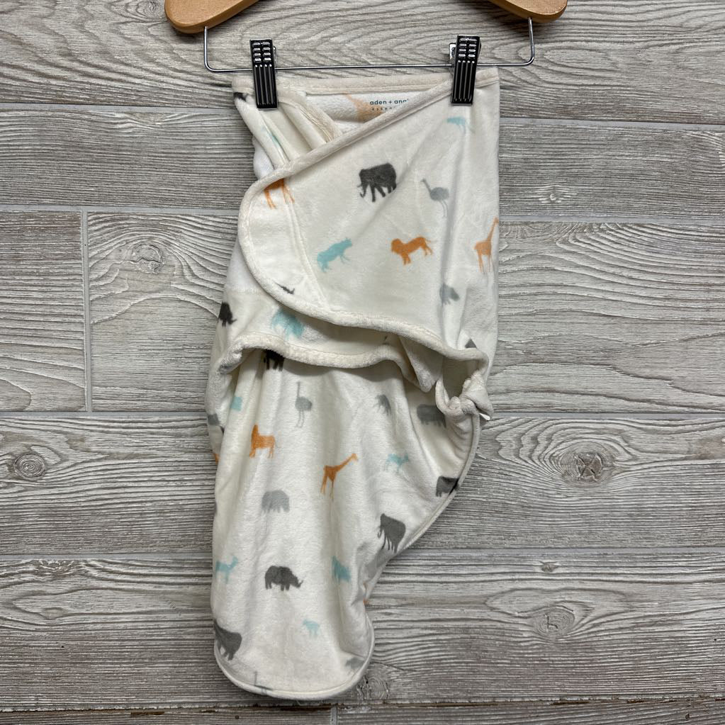 Minky Easy Change Swaddle Animals 0-3M