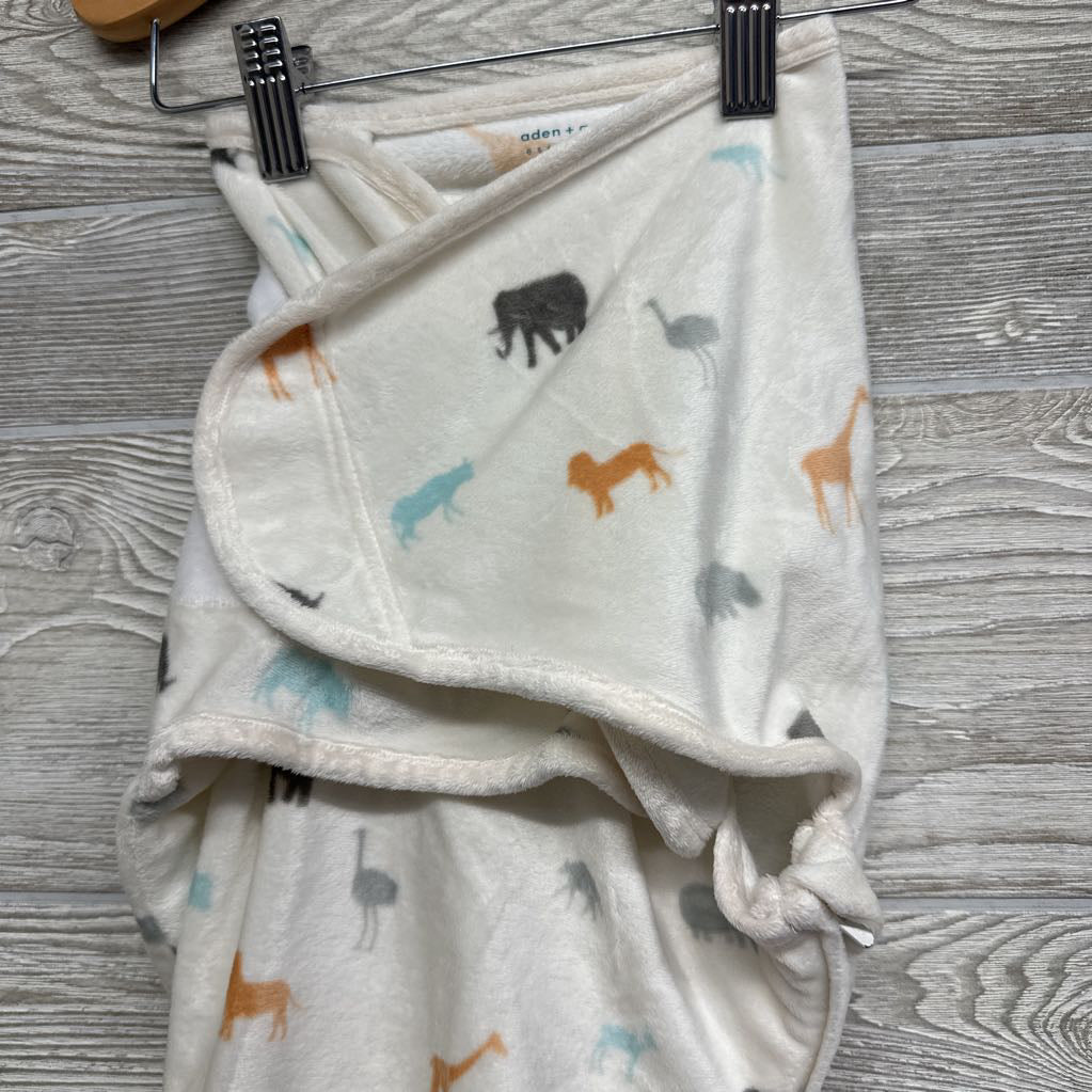 Minky Easy Change Swaddle Animals 0-3M