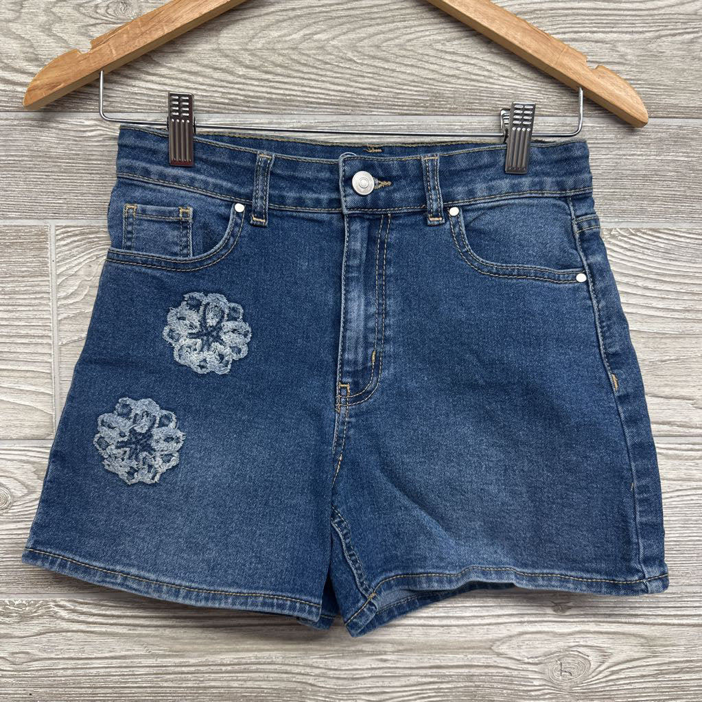 Denim Shorts Flowers 12