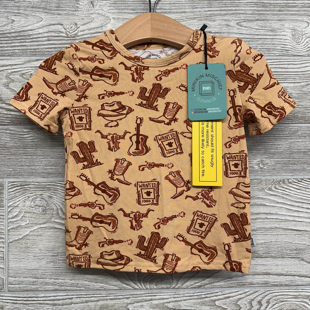 NEW Bamboo Shirt & Shorts Wanted Western 12-18M