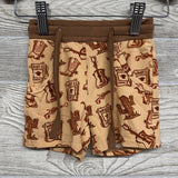 NEW Bamboo Shirt & Shorts Wanted Western 12-18M