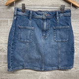 Denim Skirt Front Pockets 12
