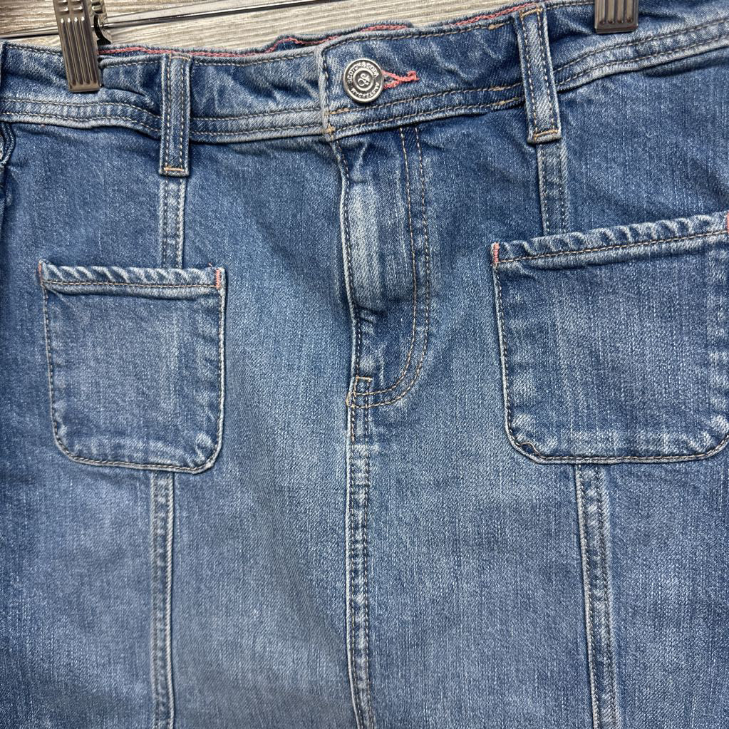 Denim Skirt Front Pockets 12
