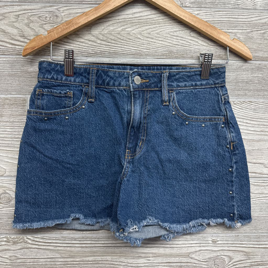 Denim Fringe Shorts 14