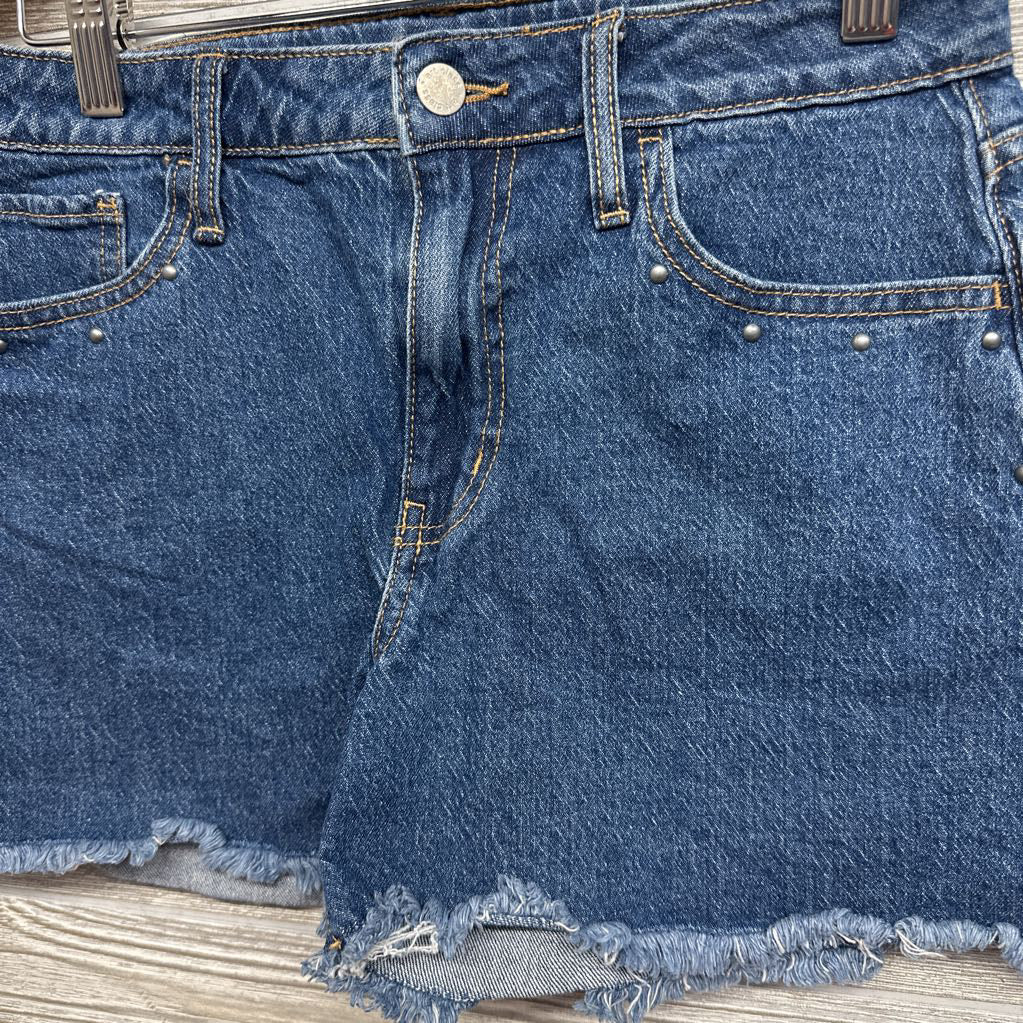Denim Fringe Shorts 14