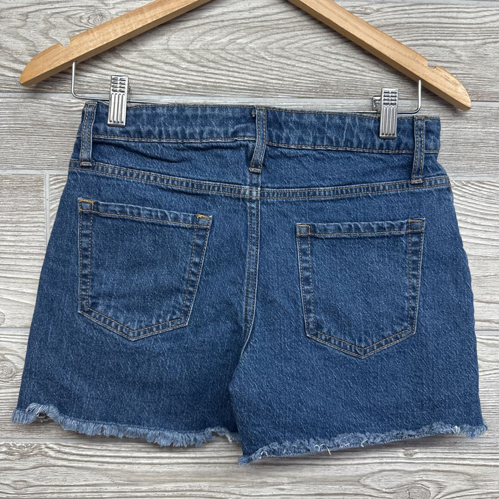 Denim Fringe Shorts 14