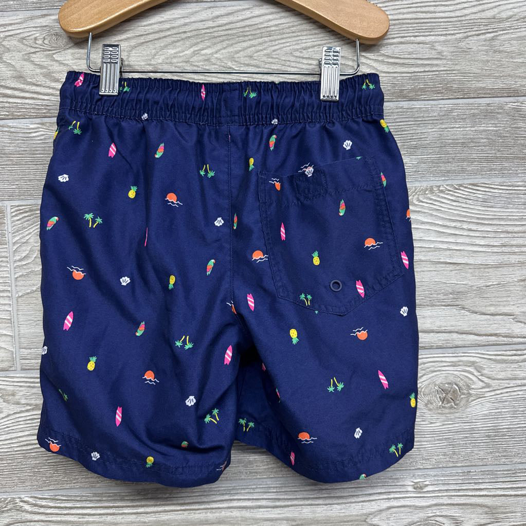 Drawstring Swim Trunks Surf Boards Pineapples 8