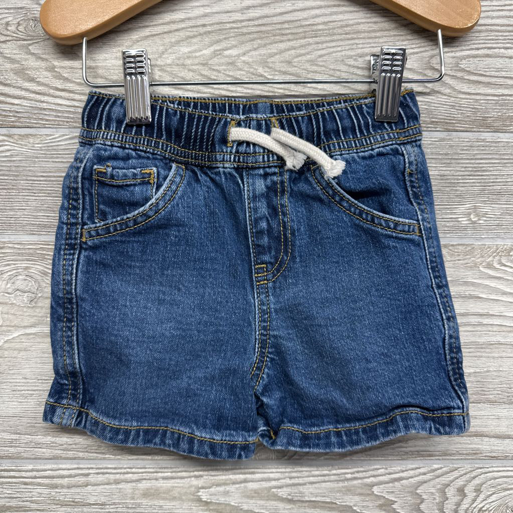 Pull On Drawstring Denim Shorts 18M