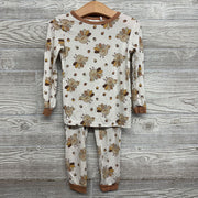 2 Pc LS Bamboo PJs Turkeys 4t