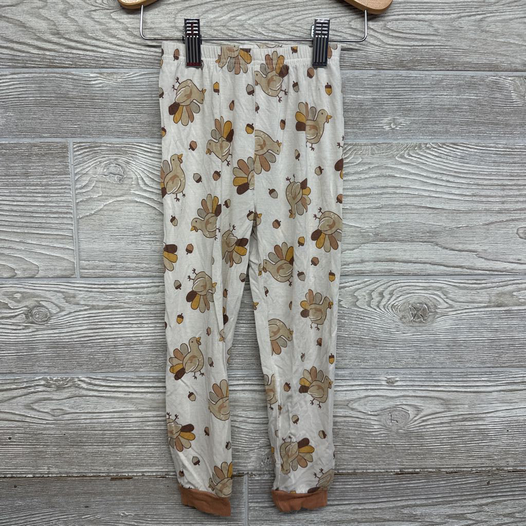2 Pc LS Bamboo PJs Turkeys 4t