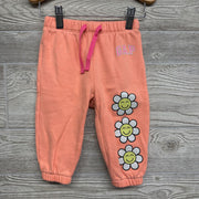 Drawstring Jogger Sweatpants Flowers 12-18M *