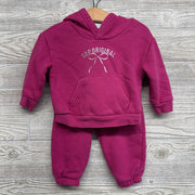 Hoodie & Jogger Sweatpants Glitter Bow 12-18M *