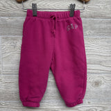 Hoodie & Jogger Sweatpants Glitter Bow 12-18M *