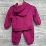 Hoodie & Jogger Sweatpants Glitter Bow 12-18M *