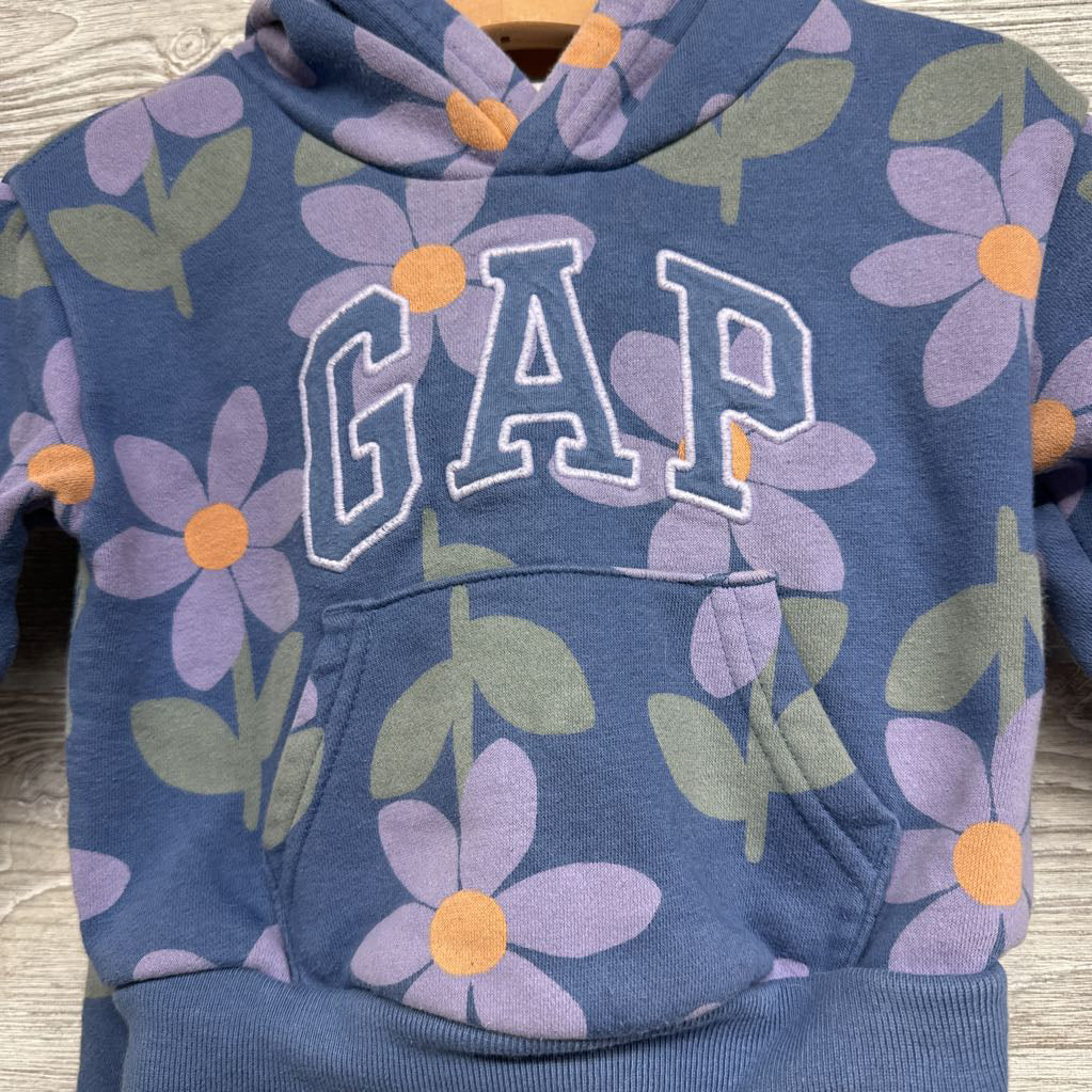 Hoodie & Jogger Sweatpants Flowers 12-18M *