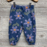Hoodie & Jogger Sweatpants Flowers 12-18M *