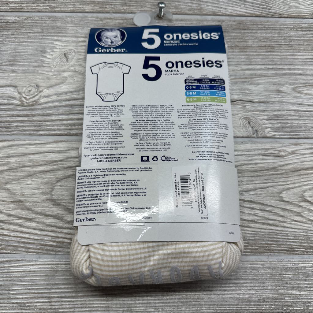 NEW 5Pk Onesies NB
