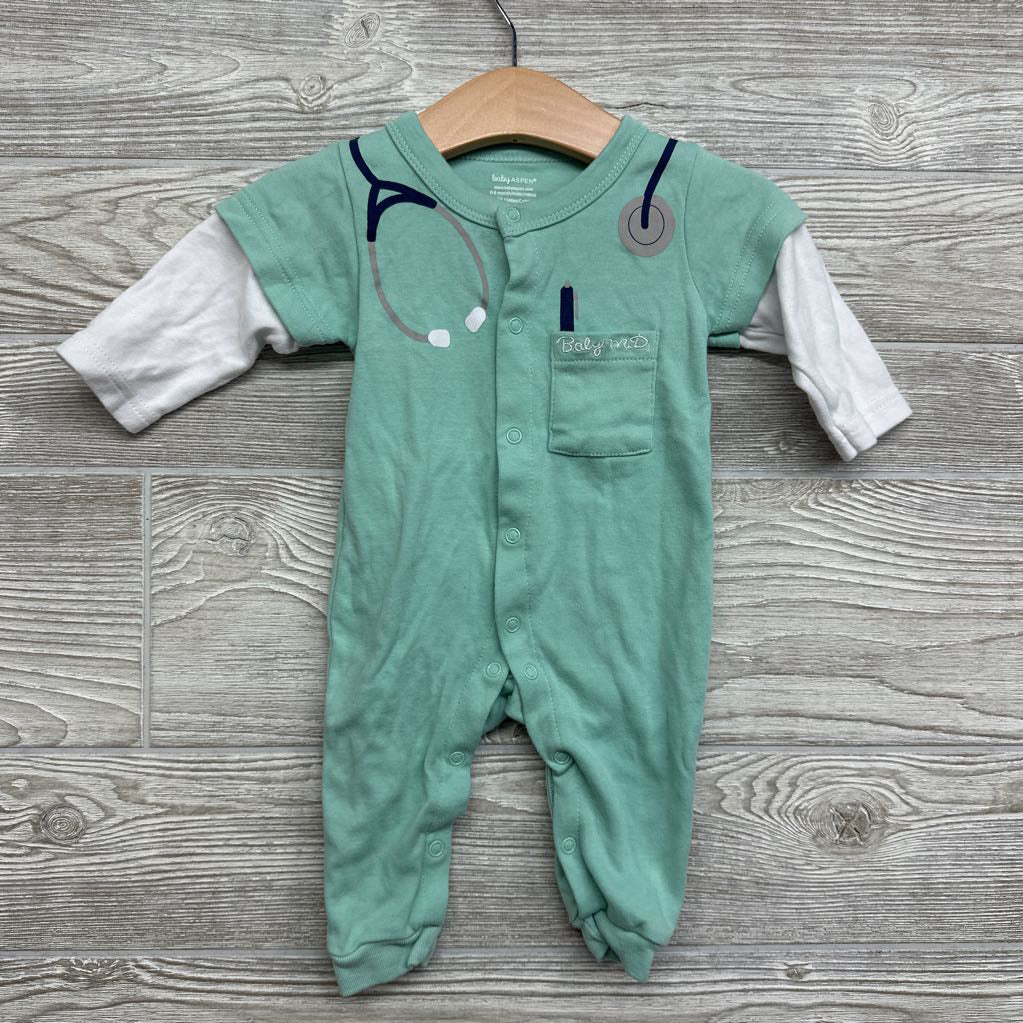LS Snap Outfit W/ Hat Baby MD. 0-6M