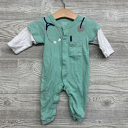 LS Snap Outfit W/ Hat Baby MD. 0-6M