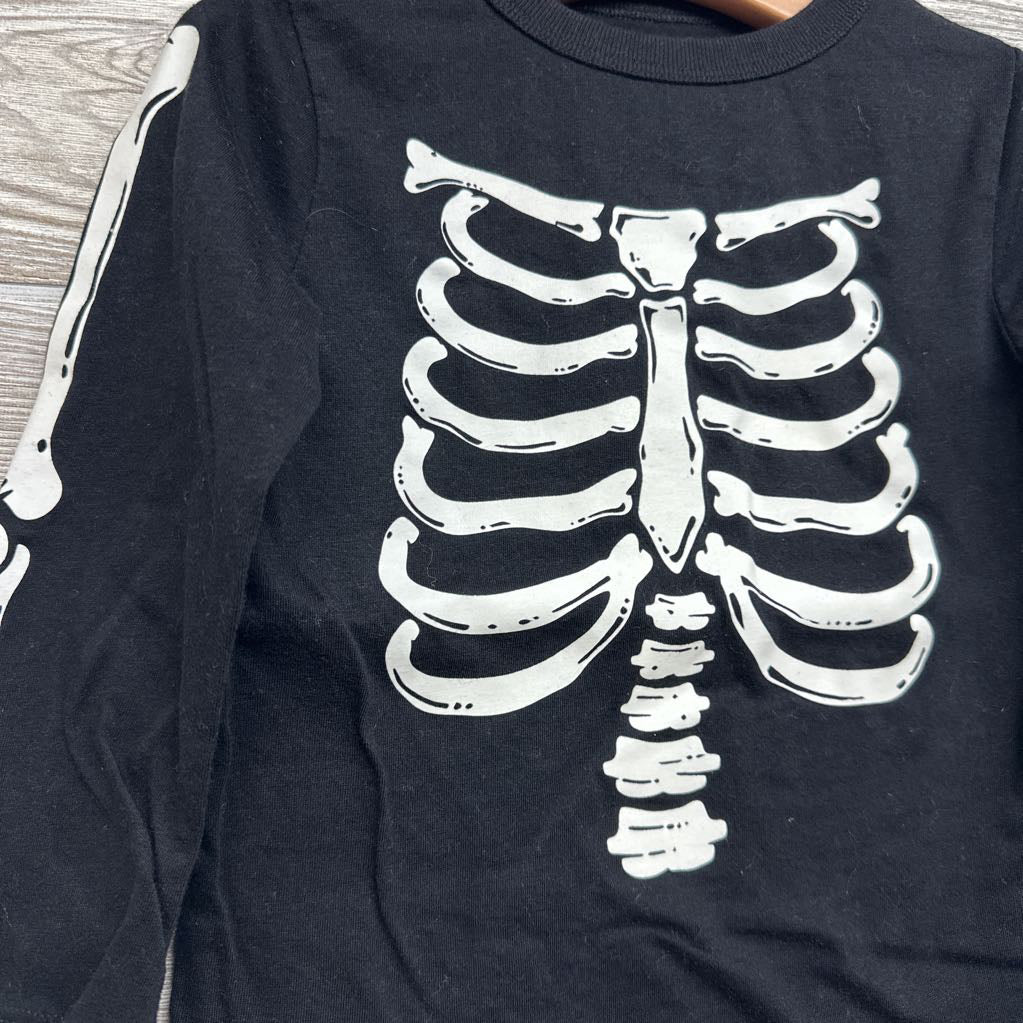 LS Shirt Skeleton 2T