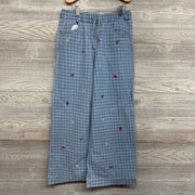 Gingham Wide Jeans Cherries & Stars 10-12