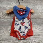 Bamboo Tank Bodysuit, Shorts & Bib 6-9M
