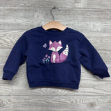 Crewneck Fox Flowers 12M