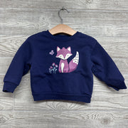 Crewneck Fox Flowers 12M