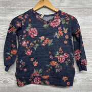 LS V Neck Shirt Flowers 6-7