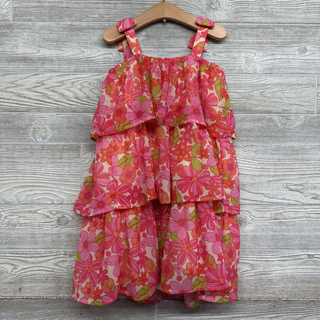 Tank Chiffon Dress Flowers Bow Straps 7