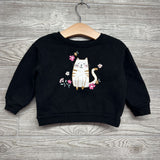 Crewneck Cat Flowers 12M