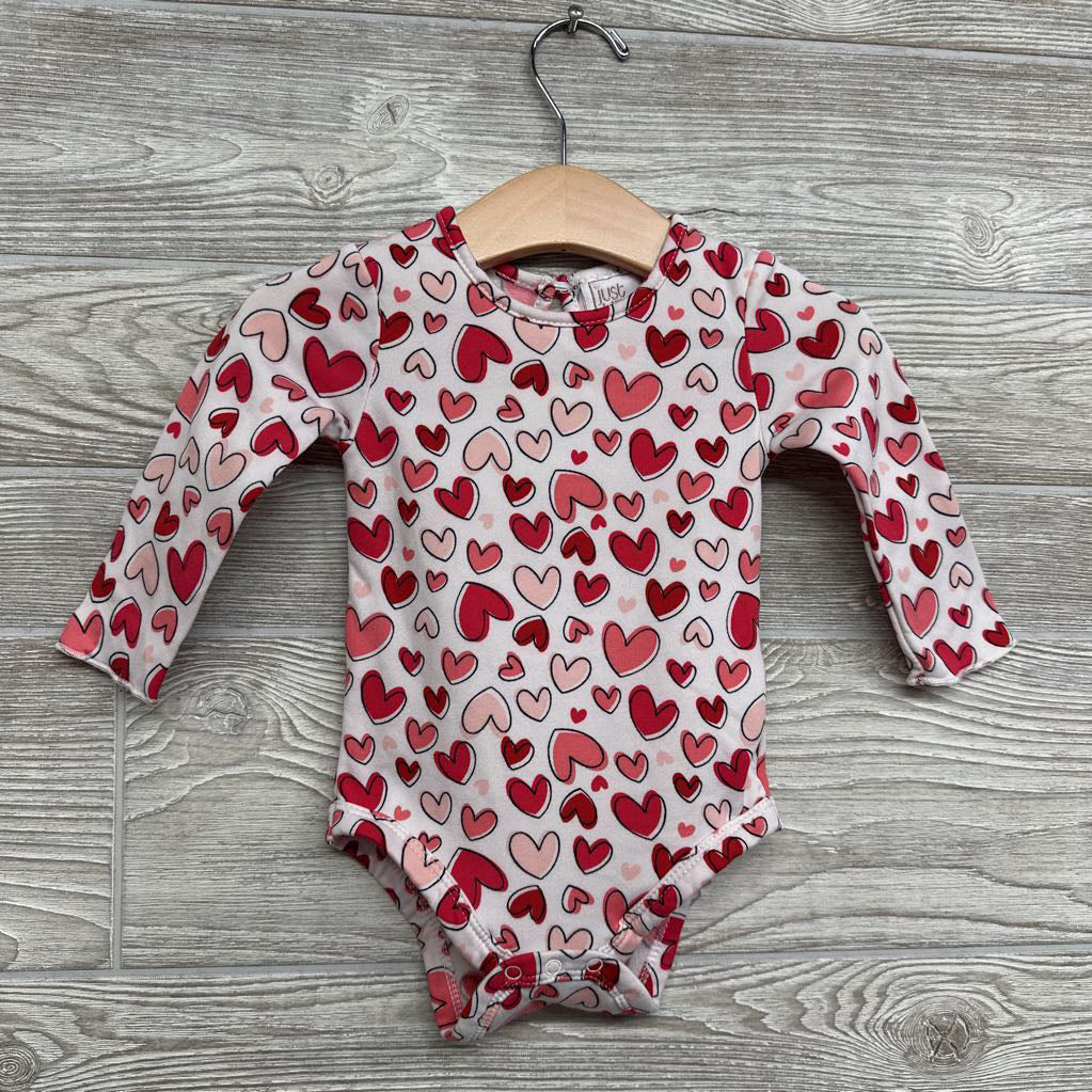 LS Fleece Lined Bodysuit Hearts 12M