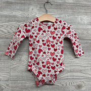 LS Fleece Lined Bodysuit Hearts 12M